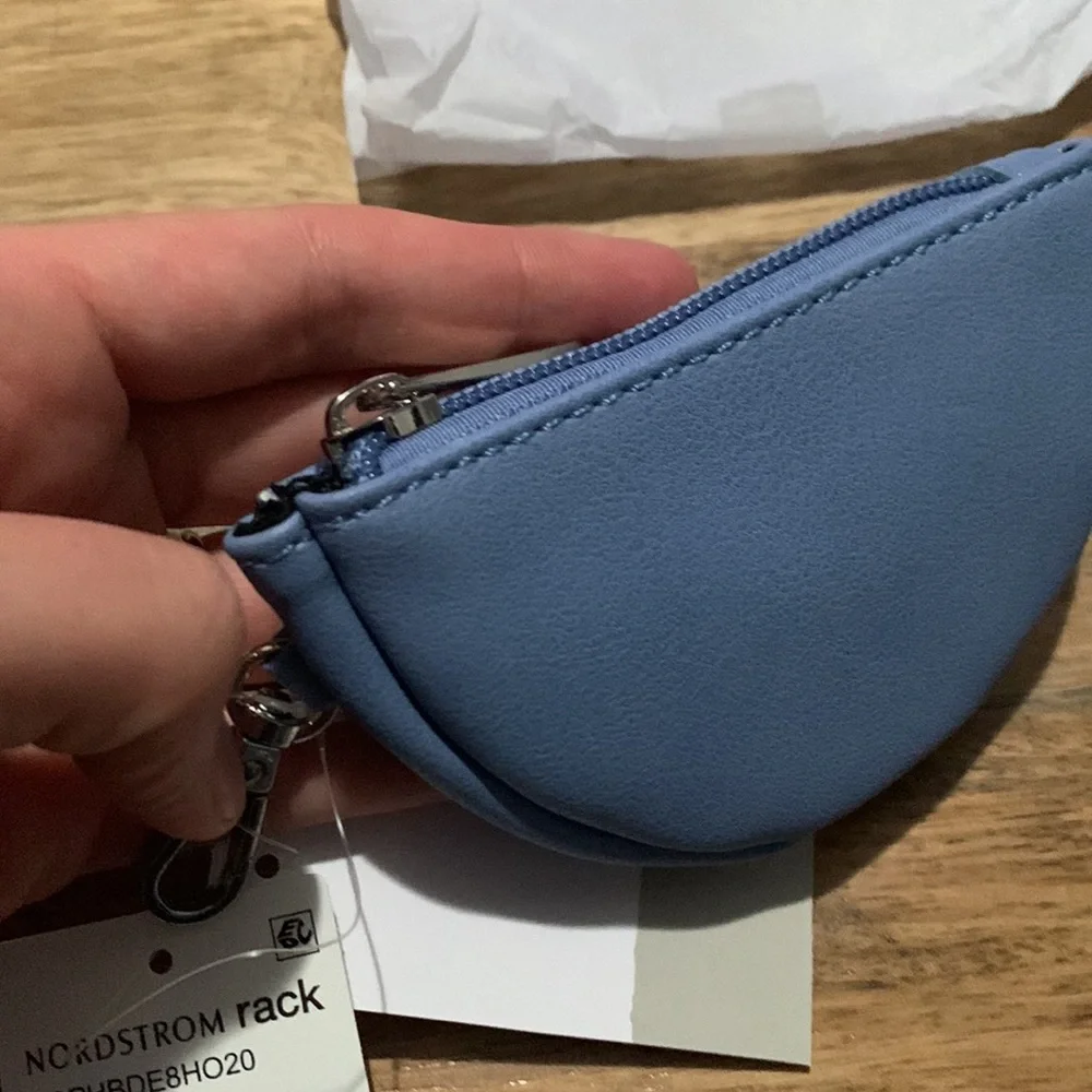 Nordstrom BP. Half Moon Pouch - Blue - NEW